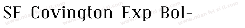 SF Covington Exp Bol字体转换